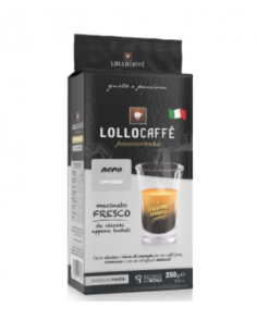 Ground coffee - Lollo - 20x250 gr - Mixture Nero Crema