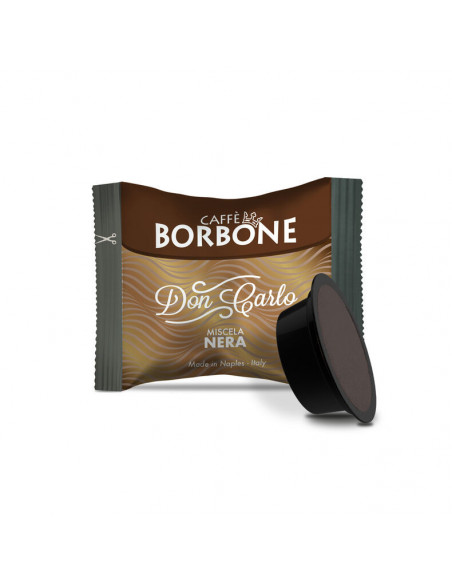 50  CAPSULE COMPATIBILE LAVAZZA A MODO MIO MISCELA NERA - BORBONE