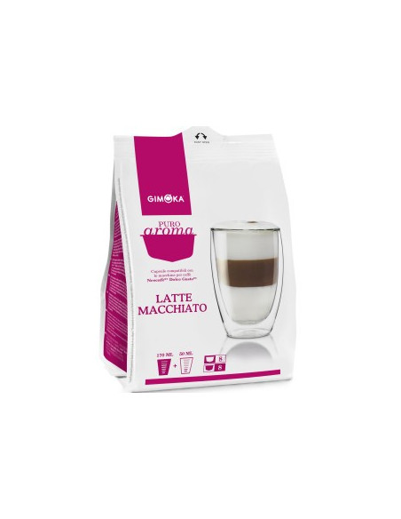 EXPIRY 8/22 Dolcegusto - Gimoka - LatteMacchiato cf 64 cps