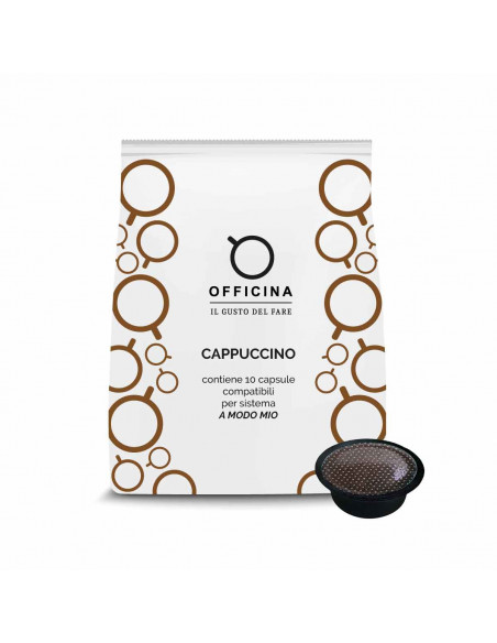 100 CAPSULE COMPATIBILI LAVAZZA A MODO MIO - CAPPUCCINO - NEUTRO