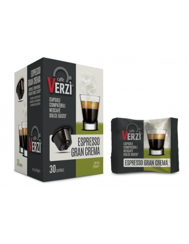 30 Capsule compatibili Dolce Gusto - Espresso Gran Crema - Verzì