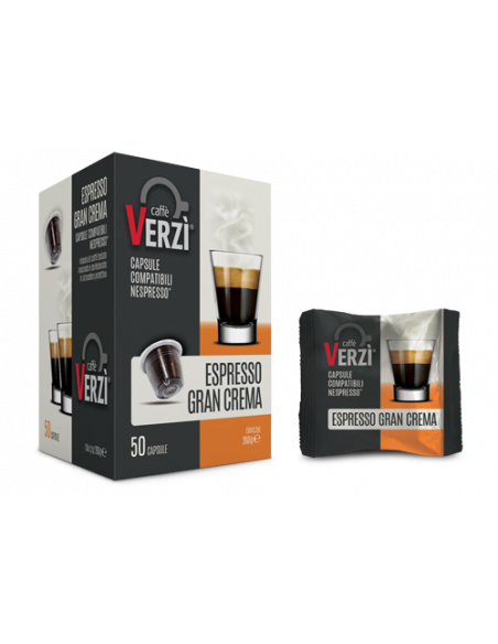 50 Capsule compatibili Nespresso - Espresso Gran Crema - Verzì