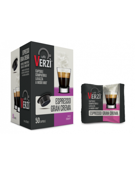 50 Capsule compatibili a Modo Mio - Espresso Gran Crema - Verzì