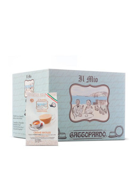 128 Capsules Creme Brulee compatible A Modo Mio - Toda Gattopardo