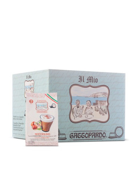 128 Capsule NOCCIOLINO compatibili A Modo Mio - Toda Gattopardo