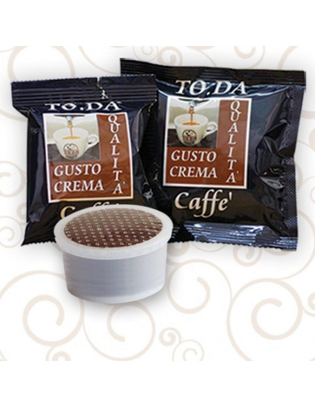 100 CAPSULES COMPATIBLE SYSTEM LAVAZZA ESPRESSO POINT CREAM FLAVOUR MIXTURE - TODA GATTOPARDO