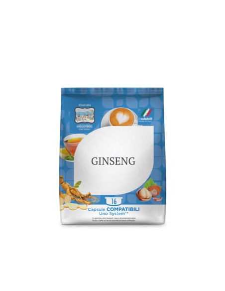 128 GINSENG capsules Compatible System Kimbo Illy One System - TODA