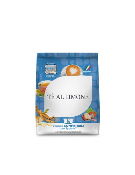 128 Lemon Tea Capsules Compatible System Kimbo Illy One System - TODA
