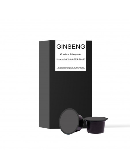 25 CAPSULE COMPATIBILI LAVAZZA BLUE - GINSENG - NEUTRO