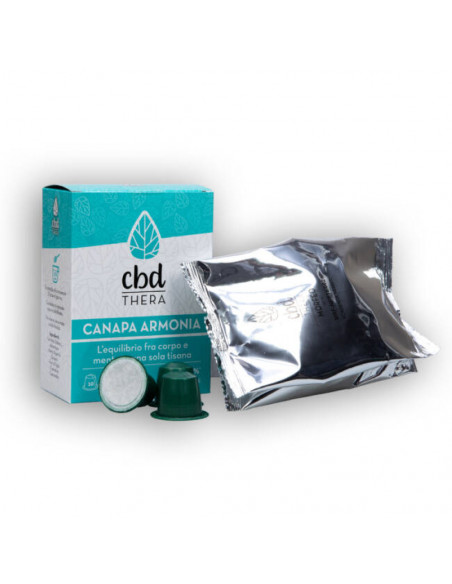 10 Capsule compatibili Nespresso CBD Thera Tisana Armonia
