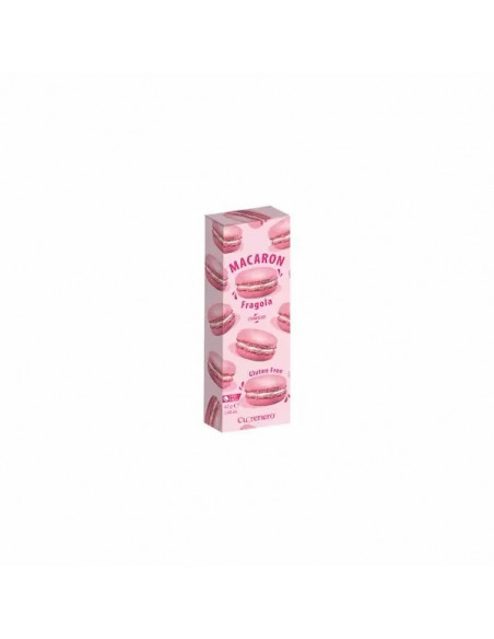 Astuccio con 3 Macarons al Gusto Fragola
