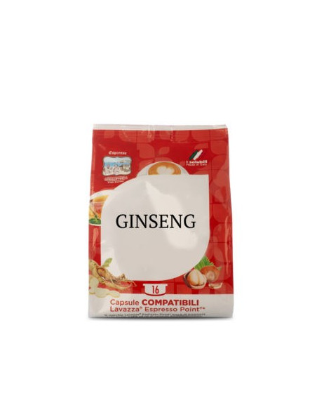 128 CAPSULES Ginseng  COMPATIBLE SYSTEM LAVAZZA ESPRESSO POINT - TODA GATTOPARDO