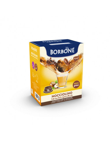 96 capsules compatible Lavazza Modo Mio - Borbone - Hazelnut flavour