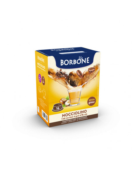 96 capsules compatible Lavazza Modo Mio - Borbone - Hazelnut flavour