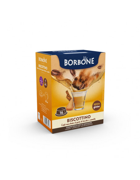 96 capsules compatible Lavazza Modo Mio - Borbone - Biscuit flavour