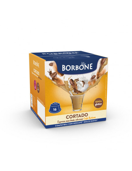 64 capsules compatible Dolce Gusto - Borbone - Cortado Taste