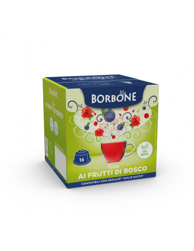 64 capsules compatible Dolce Gusto - Borbone - Berries flavor