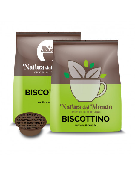 100 CAPSULE COMPATIBILI LAVAZZA A MODO MIO BISCOTTINO