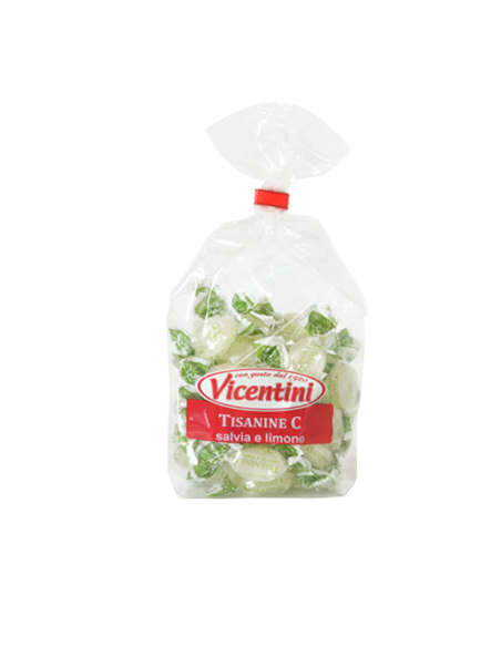Caramelle VICENTINI Tisanina salvia limone - 150 gr