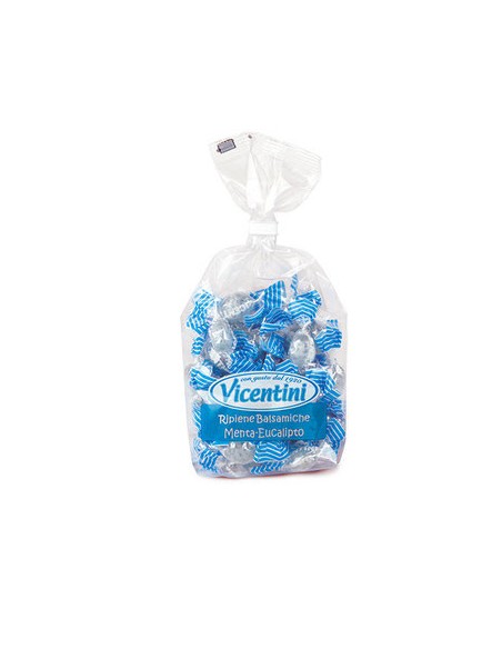 Caramelle VICENTINI mini ripiene balsamiche eucalipto - 140 gr