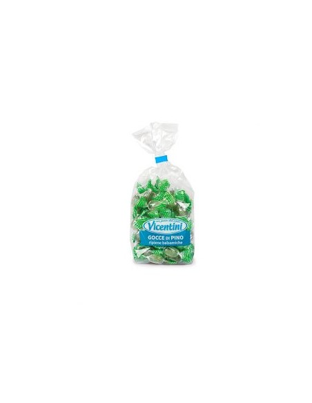 Caramelle VICENTINI mini ripiene goccie di pino - 140 gr