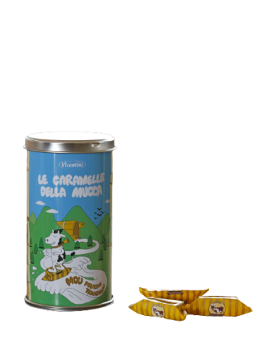 Caramelle della mucca VICENTINI Mou - Lattina 230 gr