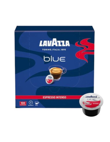 100 CAPSULES ESPRESSO INTENSE COMPATIBLE LAVAZZA BLUE - LAVAZZA