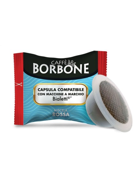 100 Capsule Miscela Rossa compatibili Bialetti - Borbone