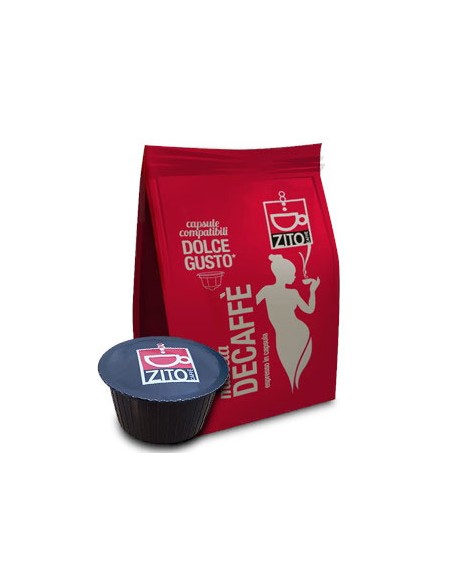 50 CAPSULE COMPATIBILI DOLCE GUSTO - ZITO CAFFÈ DECAFFEINATO