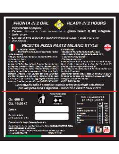 Preparato per pizza Milano Style - Latta 480gr 2