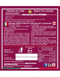 Preparato per pizza grano Saraceno - Latta 480gr 2