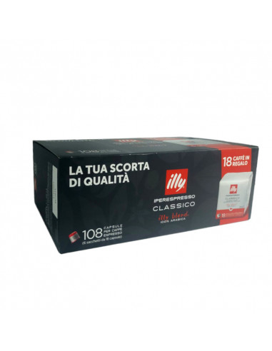 ILLY CLASSICO - Tostatura media - 90+18 cps OMAGGIO