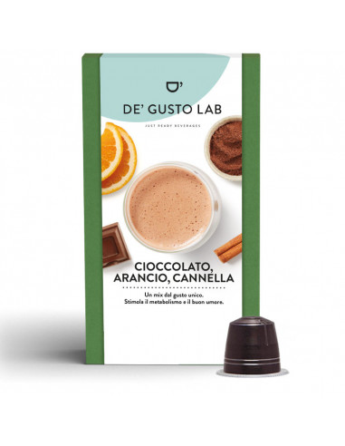 150 capsules compatible Nespresso Chocolate, orange and cinnamon - Dè Gusto Lab