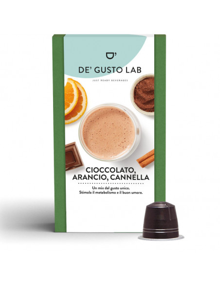 150 capsules compatible Nespresso Chocolate, orange and cinnamon - Dè Gusto Lab