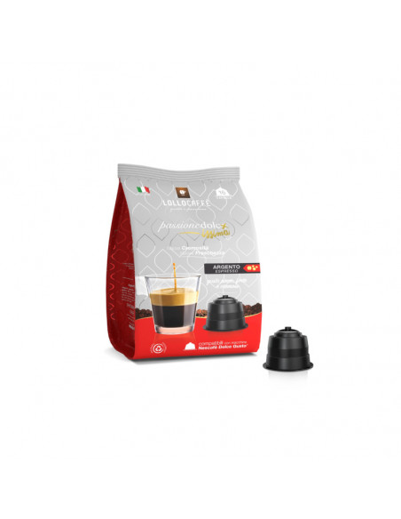 96 Capsule compatibili Nestlè Dolce Gusto miscela argento - Lollo