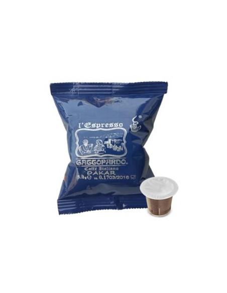 CAPSULE CAFFE' TODA GATTOPARDO COMPATIBILI SISTEMA NESPRESSO MISCELA DAKAR