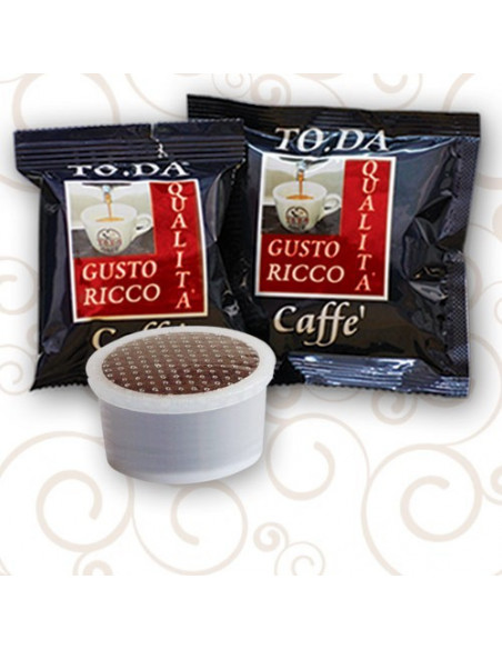 CAPSULE CAFFE' TODA GATTOPARDO COMPATIBILI SISTEMA LAVAZZA ESPRESSO POINT MISCELA GUSTO RICCO