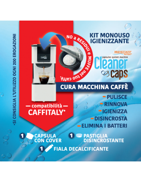 Cleanercaps Caffitaly Monouso