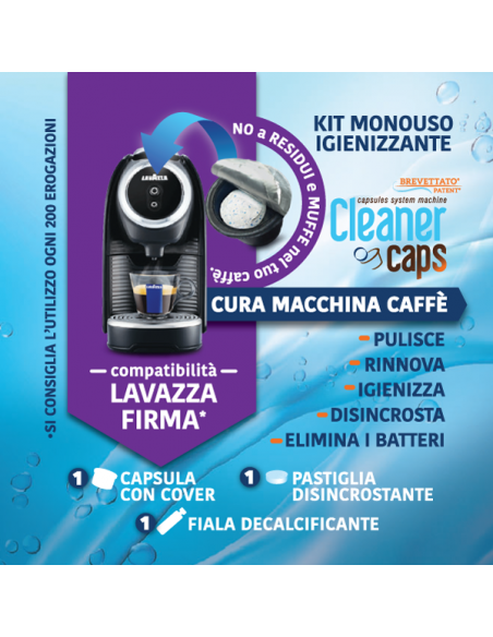 Cleanercaps Lavazza Firma Monouso