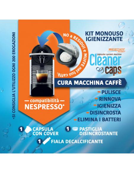 Cleanercaps Nespresso Monouso