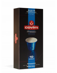 120 CAPSULE COVIM PRESSO' DECAFFEINATO COMPATIBILI SISTEMA NESPRESSO